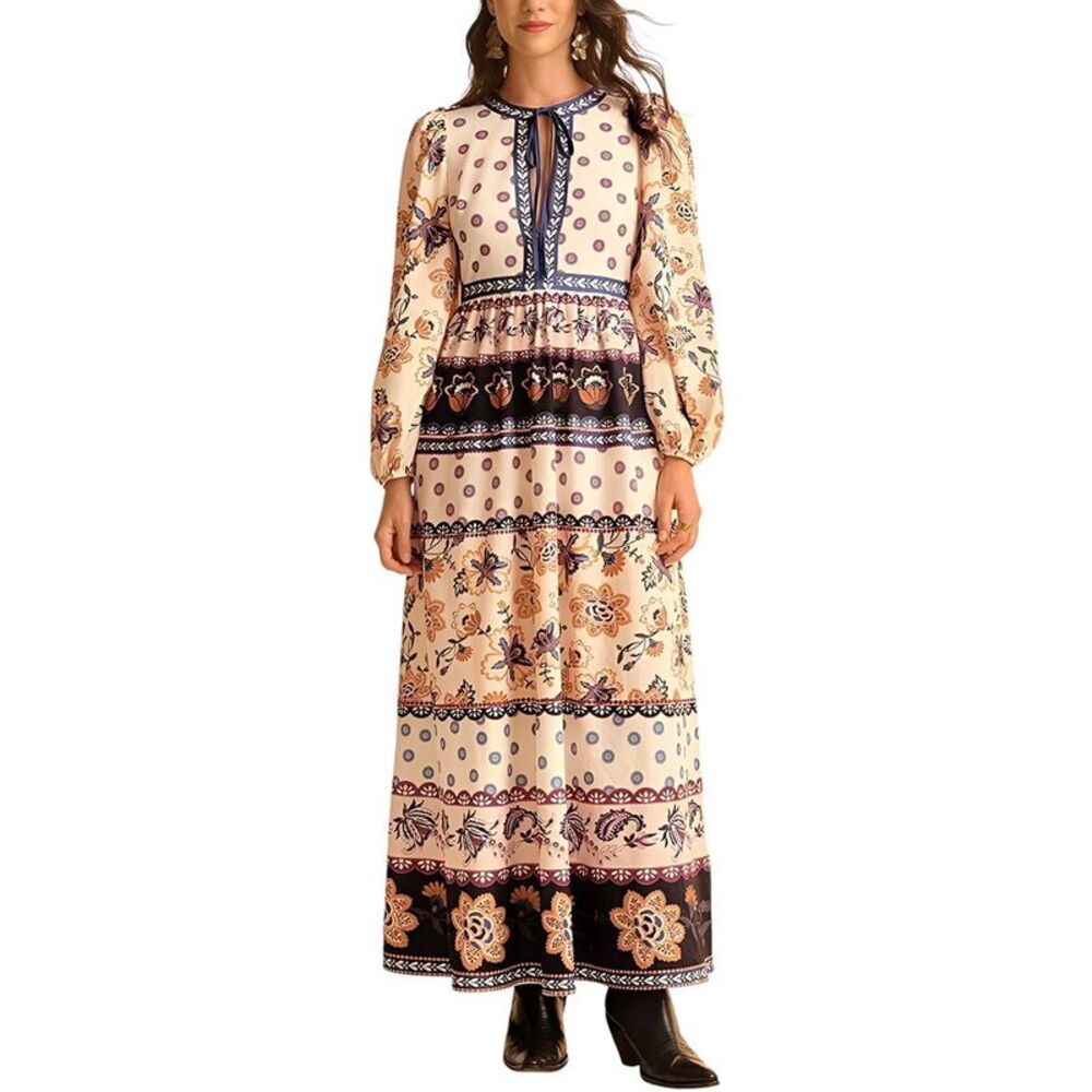 Camila Blanco Womens  Maxi Dress
